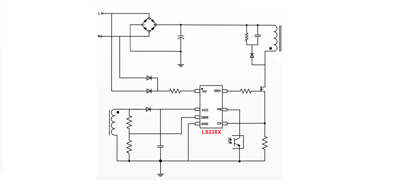 LS228X：超越1342，20~120W GaN_QR主控系列